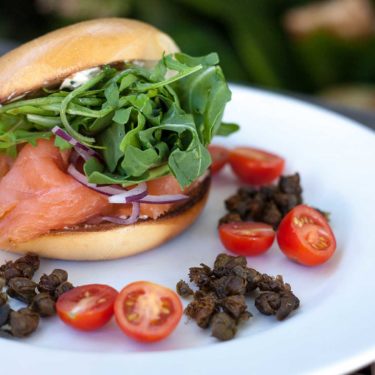Salmon Burger | The Hub Cafe, Bathurst